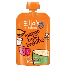 Mango tyrelė su jogurtu ir rudaisiais ryžiais kūdikiams nuo 6 mėn., eko (100g)